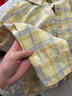 優(yōu)衣庫女裝法蘭絨襯衫/格紋格子長(cháng)袖襯衣485263 41 杏黃色 S 曬單實(shí)拍圖