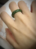 豆蔻時(shí)光和田玉碧玉戒指素圈男女款玉石圓戒扳指指環(huán)圈19 曬單實(shí)拍圖