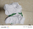 棉小念襪子男士短襪秋季100%純棉10A抗菌防臭黑白純色透氣低幫短筒襪6雙 曬單實(shí)拍圖