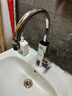 奧克斯（AUX）電熱水龍頭熱水器加熱水龍頭快速熱水變頻恒溫廚房下進(jìn)水 【大屏數顯】電鍍銀+漏保插頭+萬(wàn)向噴頭 曬單實(shí)拍圖