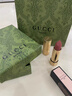 古馳（GUCCI） 口紅絨霧啞光208碎花絲潤套裝唇釉505217生日禮物圣誕禮物送女生 【熱賣(mài)】華緞口紅 208#甜颯蜜桃 曬單實(shí)拍圖