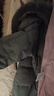 鴨鴨（YAYA） 狐貍毛領(lǐng)冬季羽絨服女士中老年媽媽冬裝新款加厚連帽厚外套送禮 灰綠色 2XL 建議115-130斤 曬單實(shí)拍圖