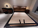 EVITA Home柏林真皮床現代輕奢懸浮床主臥高端大氣中古風(fēng)雙人軟包婚床 駝棕色真皮床1.8米 曬單實(shí)拍圖