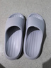 樸西新款EVA踩屎感厚底拖鞋女士居家室內情侶拖鞋男 灰色 42-43 曬單實(shí)拍圖