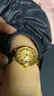 西普尼金表（HIPINE）金表男復古羅馬標防水石英表純金999大表盤(pán)黃金手表男士生日禮物 【光殼金面鋼扣】金重4.5g+ 曬單實(shí)拍圖