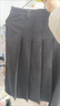 班尼路裙子女裝半身裙春秋裝夏季2026新款時(shí)尚黑色毛呢高腰a字百褶傘裙 深灰2#純色 【柔軟細膩】 S 曬單實(shí)拍圖