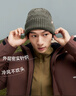 蕉下帽子冬季男士帽子女針織帽冷帽保暖防寒帽毛線(xiàn)帽顯臉小新年禮物灰 曬單實(shí)拍圖