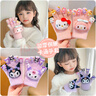 兒童卡通可愛(ài)手套冬季保暖防凍男女美甲DIY寶寶女孩加厚五指手套 粉美樂(lè )蒂 3-12歲 曬單實(shí)拍圖