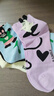 江狗夏季可愛(ài)襪子女卡通薄款中短筒短襪防滑不掉跟吸汗透氣女襪棉潮襪 寵物匯 5雙 均碼 35-44 曬單實(shí)拍圖