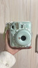 君禾雅mini12透明外殼instax水晶立得硬殼相機保護殼子煉條 MINI12透明殼+奶綠白短繩+貼紙 曬單實(shí)拍圖