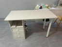 電腦桌家用奶油白色書(shū)桌帶抽屜學(xué)生桌書(shū)房成人辦公桌臥室 活動(dòng)款如圖 曬單實(shí)拍圖