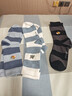 京東京造貓和老鼠男士襪子男夏季基礎條紋刺繡長(cháng)筒襪-3雙裝 曬單實(shí)拍圖