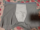 貓人男士?jì)妊澞斜z無(wú)痕涼感10A抑菌透氣褲衩大碼男生平角短褲頭禮盒 黑色+鉑灰+灰藍 10A抑菌冰絲 3條 XL （建議120斤-140斤） 曬單實(shí)拍圖