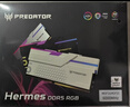 宏碁掠奪者（PREDATOR）48G(24G×2)套裝 DDR5 6000頻率 臺式機內存條 Hermes冰刃系列 RGB燈條(C28) 白色 AI電腦配件 曬單實(shí)拍圖