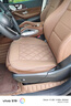 肯拓普高檔奔馳汽車(chē)坐墊真皮四季通用座墊E300l GLE450 GLC300 GLS450 【摩卡棕】真皮坐墊三件套 曬單實(shí)拍圖