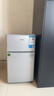 奧克斯小冰箱家用小型迷你冷藏冷凍兩用出租房宿舍用節能省電寢室辦公室電冰箱 【凈化去味】126銀色【高效保鮮 銅管速冷】22L 曬單實(shí)拍圖