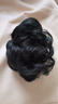 慵懶盤(pán)發(fā)包抓夾花苞丸子頭自然蓬松發(fā)包后腦飽增發(fā)假頭發(fā)抓夾發(fā)圈 貴氣千金發(fā)包【自然黑】 曬單實(shí)拍圖