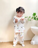 巴帝巴帝嬰幼兒童純棉家居服套裝睡衣睡褲男女寶寶空調服 動(dòng)物字母 100 曬單實(shí)拍圖