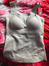 貓人（MiiOW）女士保暖內衣女生羊毛蠶絲雙面絨保暖衣保暖背心帶胸墊基礎打底衣 曬單實(shí)拍圖