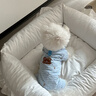 嬉皮狗（hipidog）小狗狗棋盤(pán)格小熊滿(mǎn)印四腳衣泰迪吉娃娃小型犬秋冬季保暖寵物棉衣 邦迪藍 S （建議體重3-5斤） 曬單實(shí)拍圖