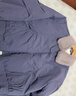 茵曼撞色毛領(lǐng)飛行夾克羽絨服2025冬女裝新款捏褶面包服 星空藍 L 曬單實(shí)拍圖