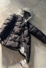 Skechers斯凱奇兒童中長(cháng)款羽絨外套冬季男女童梭織保暖連帽羽絨服L425K072 碳黑/0018 160 充絨量170g 曬單實(shí)拍圖