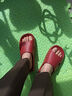 潔麗雅全掌防滑拖鞋女士夏季新款室內居家浴室洗澡防臭老人防摔拖鞋男款 赤豆紅 【顛覆傳統貼片 全掌覆蓋】 38-39 【適合37-38】 曬單實(shí)拍圖