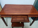 東成紅木家具緬甸花梨（學(xué)名：大果紫檀）新中式書(shū)桌梳妝臺學(xué)習桌全實(shí)木辦公桌電腦桌寫(xiě)字臺明式 106*55*75CM單桌 曬單實(shí)拍圖