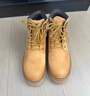 駱駝（CAMEL）【王俊凱同款】馬丁靴男新款百搭男士大黃靴戶(hù)外徒步工裝登山靴子 GE122W7757T 金黃色 (男款) 42 曬單實(shí)拍圖