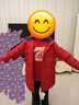 Levi's【馬年過(guò)年衣服】李維斯兒童衛衣長(cháng)袖2026年新款男女童紅色 辣椒紅 160 /76 【建議身高152-158cm】 曬單實(shí)拍圖