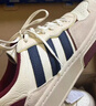 adidas「面包鞋」COURTIC經(jīng)典運動(dòng)板鞋男女阿迪達斯官方三葉草   晶白/淺米色/棕紅/藏青藍   41 曬單實(shí)拍圖