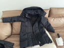 波司登（BOSIDENG）25年商場(chǎng)同款鵝絨羽絨服女經(jīng)典商務(wù)脫卸帽中長(cháng)款保暖外套4172 黑色8056 L 170/92A 體重約120-130斤 曬單實(shí)拍圖