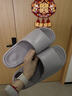 海瀾之家（HLA）拖鞋男士拖鞋夏季新款抗菌防滑室內家居家室內浴室沙灘情侶拖鞋女 大象灰 40-41 曬單實(shí)拍圖