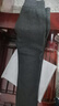 恒源祥女士冬季褲子加絨呢子闊腿筒褲中年媽M媽秋冬長(cháng)褲外穿百搭九分褲 黑灰色【加絨】 加厚 M 建議【85-100斤】 曬單實(shí)拍圖