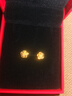 中國黃金（CHINA GOLD）18K金玫瑰花耳釘女款花朵直針款耳飾品情人節生日禮物送女友愛(ài)人 【今/次日達】18K玫瑰花耳釘 曬單實(shí)拍圖