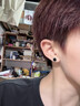 BJYL莫比烏斯耳釘男士2025新款磁吸無(wú)耳洞耳夾耳環(huán)痞帥潮流學(xué)生耳飾品 耳釘款單只(有耳洞拍） 曬單實(shí)拍圖
