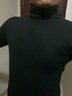 凡迪時(shí)尚秋冬修身高領(lǐng)毛衣男純色緊身長(cháng)袖針織打底衫內搭修身針織衫潮流保暖 黑色 XL 曬單實(shí)拍圖