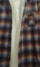 馬登工裝搖粒絨格紋襯衫外套男美式復古格子加絨保暖男士長(cháng)袖襯衣秋冬 藍棕色 【袖子不加絨】 2XL 曬單實(shí)拍圖