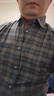 杉杉（FIRS）純棉磨毛長(cháng)袖襯衫男 中年爸爸裝全棉格子襯衣男 A951-2 43  曬單實(shí)拍圖