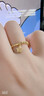 六福珠寶黃金戒指童心四葉草足金蹦迪珠彈力戒 計價(jià)GJG0161DS 約0.96克 曬單實(shí)拍圖