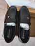 稻草人秋冬商務(wù)休閑鞋男士頭層牛皮鞋男正裝鞋懶人套腳豆豆鞋  黑色 40 曬單實(shí)拍圖