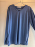 花花公子品牌男裝長(cháng)袖t恤男v領(lǐng)打底衫黑色衛衣服春秋男薄款上衣純色體恤潮 霧藍V領(lǐng)長(cháng)袖 5XL 【建議180-200斤】 曬單實(shí)拍圖