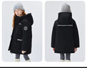 雪中飛（SNOWFLYING）兒童羽絨服男女童冬季新款大口袋御寒加厚保暖中大童裝黑色140 曬單實(shí)拍圖