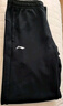 李寧（LI-NING）直筒運動(dòng)褲女訓練健身舒適保暖衛褲寬松棉質(zhì)休閑平口百搭長(cháng)褲子女 曬單實(shí)拍圖