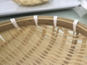 蘭圣佳竹編饅頭筐竹編制品饅頭饃筐筲簸箕農家用手工圓收納瀝水籃竹簍筐 15cm 曬單實(shí)拍圖