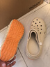 潔麗雅手術(shù)室洞洞鞋男士夏季外穿防滑沙灘涼鞋厚底EVA防臭醫用拖鞋男 米色 【蜂窩防滑、久站不累】 44-45 【適合43-44碼】 曬單實(shí)拍圖