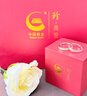 珍尚銀中國黃金情侶對戒純銀戒指情侶一對求婚對戒情侶款送女友老婆S925 曬單實(shí)拍圖