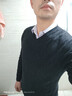 紅豆[半精仿可機洗]100%純羊毛衫男士秋冬季V領(lǐng)毛衣男套頭打底針織衫 曬單實(shí)拍圖