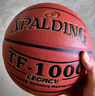 斯伯丁Spalding 賽事籃球吸濕皮料TF-1000(74-716A)傳奇比賽 曬單實(shí)拍圖