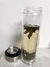 領(lǐng)臣（LINGCHEN）雙層玻璃杯茶杯男士泡茶專(zhuān)用高硼硅耐熱防爆耐高溫高級商務(wù)茶水杯 曬單實(shí)拍圖
